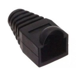 E-GREEN Kapica za RJ-45 konektor crna