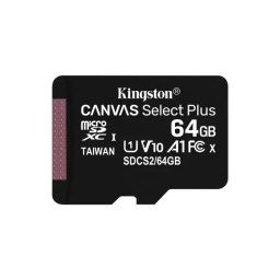 MC MicroSDXC Kingston 64GB CANVAS Plus V10 SDCS2/64G + Adapter