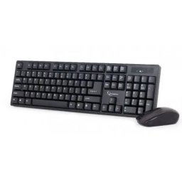 KBS-W-01 Gembird 2.4 GHz Slim Bezicni mis + tastatura US layout black