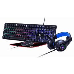 GGS-UMGL4-02 Gembird 4-in-1 Gejmerski set "Ghost" tastatura, mis, slusalice i podloga