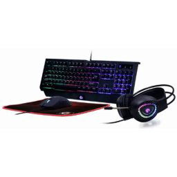 GGS-UMGL4-01 Gembird 4-in-1 Gejmerski set "Phantom" tastatura, mis, slusalice i podloga