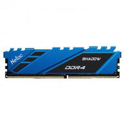 RAM DDR4 16GB 2666Mhz Netac Shadow C19 Blue NTSDD4P26SP-16B