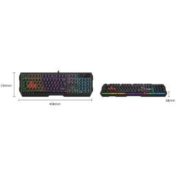A4-B135N A4Tech Bloody Gejmerska svetleca tastatura(NEON LED), black, USB, US layout