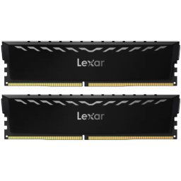 Lexar 2x8GB THOR DDR4 3600 UDIMM XMP Memory with Black heatsink. Dual pack, EAN: 843367133451 ( LD4U08G36C18LG-RGD )
