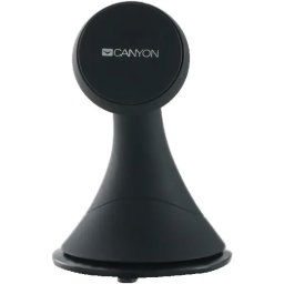 Canyon CH-6 Car Holder for Smartphones,magnetic suction function ,with 2 plates(rectanglecircle), black ,97*67.5*107mm 0.068kg ( CNE-CCHM6