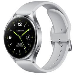 Xiaomi Watch 2 Silver Case with Gray TPU Strap