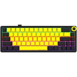 Wireless mechanical gaming keyboard Pro, 2.4 GHz, BT, RGB Backlight, 16 modes, 66 keys, 50M presses, linear Lorgar Toxic Purple switches, m