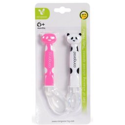 Cangaroo Set silikonskih kašičica baby panda girl ( CAN1607G )