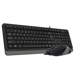 A4 Tech F1010 USB US siva tastatura + USB sivi miš