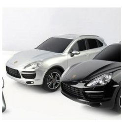 Rastar RC Porsche Cayenne 1:24 - crn, bel ( A013665 )