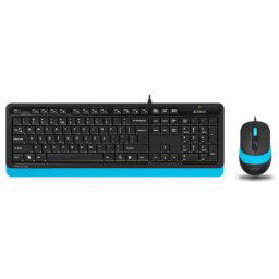 A4Tech F1010 fstyler USB US plava tastatura + USB plavi miš
