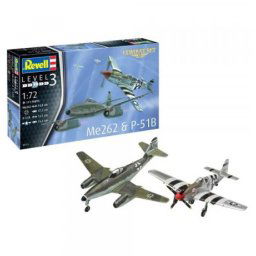 Revel maketa combat set messerschmitt me262 & p-51b mustang ( RV03711/5006 )