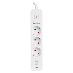 S-Link produzni kabl spg03tc 3 uticnice 2xusb 1x tip-c beli 1.5m 37303 ( 18925 )