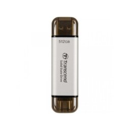 Transcend 512GB, Portable SSD, ESD310, Silver ( TS512GESD310S )
