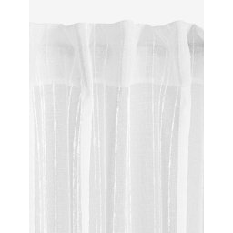Zavesa 1x140x300 cm pruge bela
