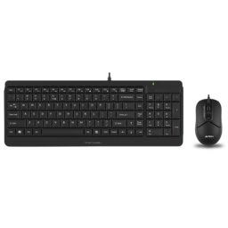 A4 tech F1512S FSTYLER USB YU crna tastatura + USB crni miš