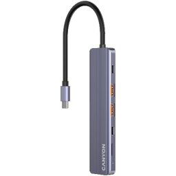Canyon hub DS-17 6in1 4k USB-C Grey ( CNS-TDS17 )