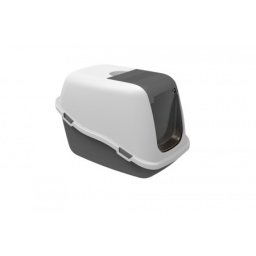 Proizvod sa nedostatkom - OUTLET - PetMax toalet za macke comfort siva 57x39x41h ( 50135 )
