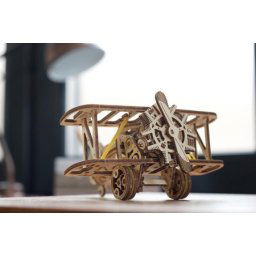 Ugears 3d mehanička slagalica: AVION MINI DVOKRILAC ( 1433)