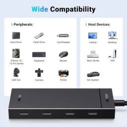Ugreen cm806 usb-c hub 4 porta 3.2 (35584) ( 35584 )
