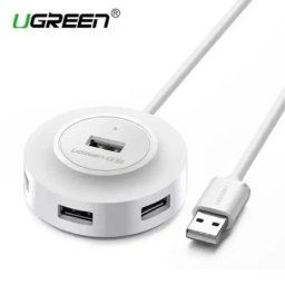 Ugreen cr106 usb 2.0 hub 14 1m beli ( 20270 )