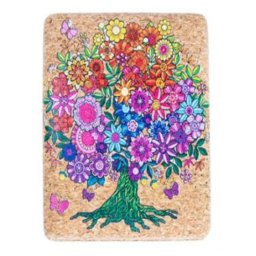 Viter ogledalce cork floral design ( L-855_5 )