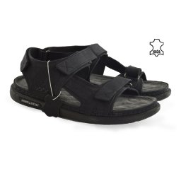 Kožne muške sandale 689012CR crne