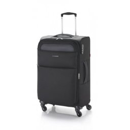 Gabol kofer srednji 42x69x26 cm polyester 61l-2,7 kg Cloud extra light crna ( 16KG114046B )