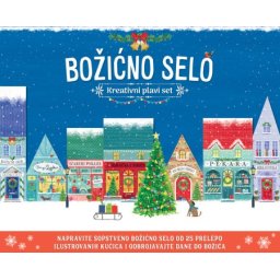 Božićno selo – kreativni plavi set ( 29638 )