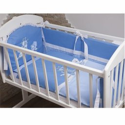 Posteljina za kolevku Tri Drugara Plava set 6/1