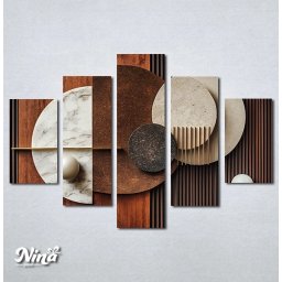 Slike na platnu Krugovi u teksturi Nina641_5
