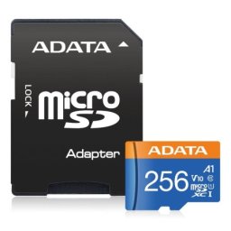 A-Data micro sdxc256gbuhs-i class10a1-retail w/1 adapter ( 068997 )