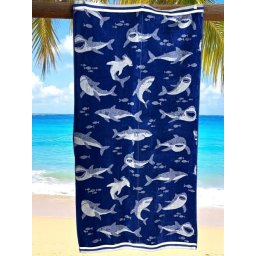 Plažni peškir "Shark" – 90x170 cm, 100% pamuk B17 ( VLK000680-sharka17 )