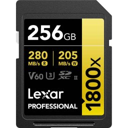 Lexar 256GB Professional 280MB/s 1800x UHS-II