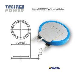 Varta litijum CR2032 3V sa 3 pina vertikalna ( 0644 )