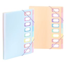 Viquel PVC organiser sa 8 pregrada i gumicom rainbow pastel sortirano ( 04CK34 )