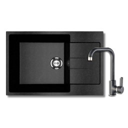 Set: Granitna sudopera Ulgran U602 + G slavina sa 2 cevi + GRATIS sifon i Dostava