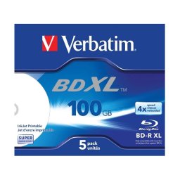 VERBATIM 100GB/XL/BD-R 4X PRINT JC 1/5 43789
