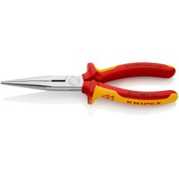 Knipex špicasta klešta sa sa bočnim sečenjem izolovana, VDE, hromirane 200 mm ( 26 16 200 )