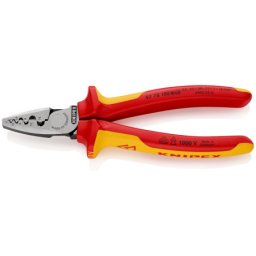 Knipex klešta za krimpovanje hilzni (kablovskih završetaka) 1000V VDE 180mm ( 97 78 180 )