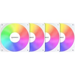 Ventilator 4x 120mm kit Raidmax Infinity X-Air White ARGB , NV-X120FWDC4