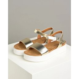 Ženske sandale na debljem đonu S1253 zlatne