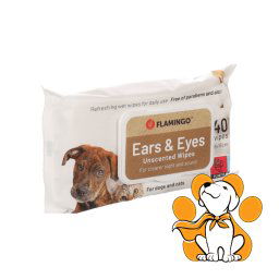 Flamingo Pet Wipes Ears & Eyes 40 kom, Vlažne Maramice Za Oči i Uši