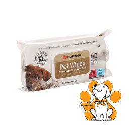 Flamingo Pet Wipes Extra Strong XL 40 kom, Vlažne Maramice Za Pse