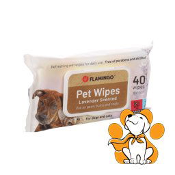 Flamingo Pet Wipes Lavander 40 kom, Vlažne Maramice Sa Mirisom Lavende