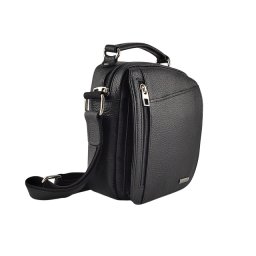 Muška crna kožna torbica Biznis (6 džepova)