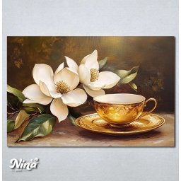 Slike na platnu Cvece i kafa Nina644_P