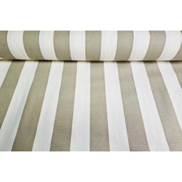 Pamučno platno pruge bež V-40