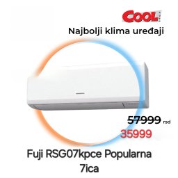 Fuji inverter klima uređaj RSGG07KPCA / ROGG07KPCA