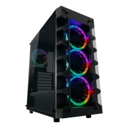 Lc power gaming 709b-on solar_system_x hd audio 2xusb3.0 4xargb 120mm case fans tower( 20552 )